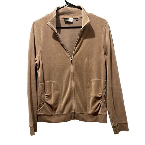 Saks fifth avenue threads large velour tracksuit zip up - Picture 1 of 7